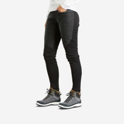 Legginsy turystyczne damskie Quechua SH500 mountain hydrofobowe. Czarne legginsy damskie QUECHUA, l, bez wzorów, z tkaniny. W wyprzedaży za 149.99 zł.