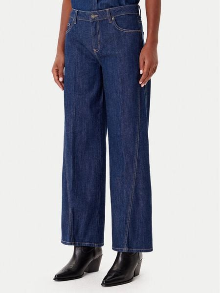Guess Jeans Jeansy W5BA2T D002A Niebieski Wide Leg. Niebieskie jeansy damskie Guess Jeans. Za 224.99 zł.