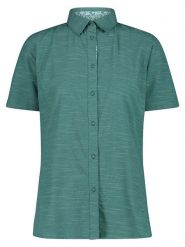 Cmp Koszula funkcyjna w kolorze turkusowym rozmiar: 46. Niebieskie koszule damskie CMP, bez wzorów, z materiału, bez kołnierzyka, bez ramiączek. Za 97.51 zł.