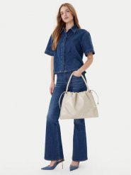 Guess Torebka Amys HWMY96 59220 Beżowy. Brązowe torebki klasyczne damskie Guess, ze skóry, bez dodatków. Za 359.99 zł.