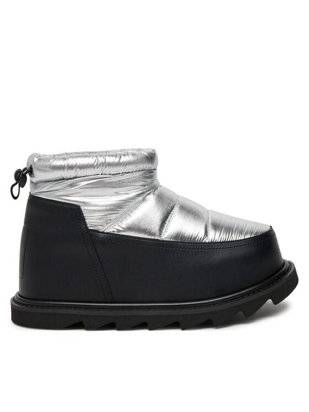 United Nude Botki Zembla Bubble Bootie 10884141190 Srebrny. Szare botki damskie United Nude, z materiału, bez obcasa, na koturnie, bez zapięcia. Za 739.99 zł.