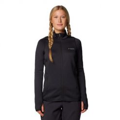 Bluza damska Columbia Crystal Leaf Omni-Heat. Czarne bluzy damskie Columbia, xl, bez wzorów, bez kaptura. Za 336.99 zł.
