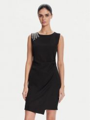 ARTIGLI Sukienka koktajlowa ACAB000805 002 Czarny Regular Fit. Czarne sukienki damskie Artigli, bez wzorów, z syntetyku, wizytowe, bez ramiączek. Za 339.99 zł.