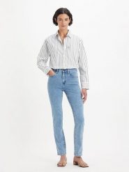 Levi´s Dżinsy - Slim fit - w kolorze błękitnym rozmiar: W27/L32. Niebieskie jeansy damskie z podwyższonym stanem. Za 170.87 zł.