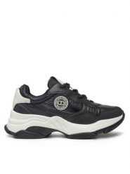 TWINSET Sneakersy 242TGT18C Czarny. Czarne obuwie sportowe damskie Twinset, ze skóry, bez zapięcia. Za 469.99 zł.