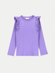 Coccodrillo Bluzka ZC4143101AGK Fioletowy Slim Fit. Fioletowe bluzki i koszule dziewczęce COCCODRILLO, bez wzorów, z bawełny, bez kołnierzyka, bez ramiączek. Za 39.99 zł.