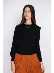 William de Faye Sweter w kolorze czarnym rozmiar: 34. Czarne swetry klasyczne damskie William de Faye, z kaszmiru, bez kołnierzyka. Za 130.99 zł.