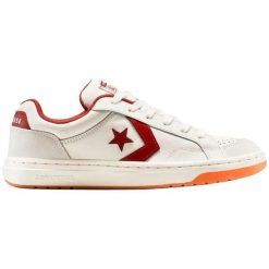 Buty sportowe Converse Pro Blaze Classic. Białe obuwie trekkingowe damskie Converse, ze skóry ekologicznej, bez zapięcia. Za 382.26 zł.