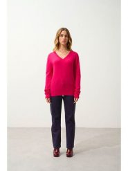 AUTHENTIC CASHMERE Kaszmirowy sweter "Gardoria" w kolorze różowym rozmiar: XXL. Różowe swetry klasyczne damskie AUTHENTIC CASHMERE, xxl, z kaszmiru, bez kołnierzyka. Za 349.73 zł.