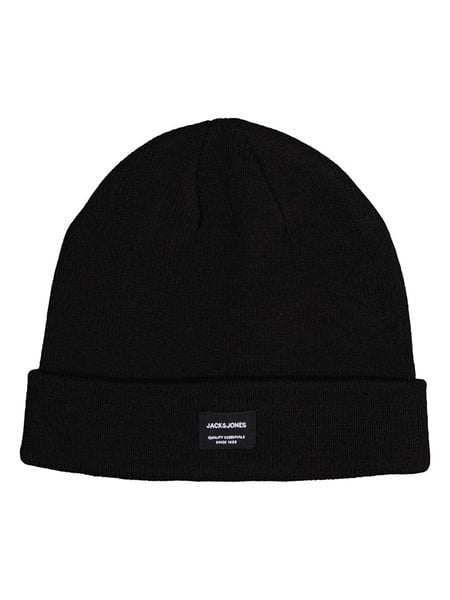 Jack & Jones Czapka w kolorze czarnym rozmiar: SM. Czarne czapki damskie Jack & Jones, bez wzorów, z materiału. Za 51.95 zł.