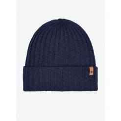 Czapka Fjallraven Byron Hat Thin - dark navy. Niebieskie czapki damskie Fjällräven, bez wzorów. Za 177.99 zł.