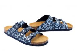 DR. BRINKMANN 700877-05 blau, klapki damskie. Niebieskie klapki damskie Dr. Brinkmann, bez wzorów, bez obcasa, bez zapięcia. Za 148.67 zł.