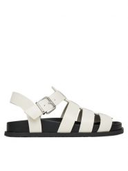 Tommy Jeans Sandały Tjw Fisherman Patent Sandal EN0EN02874 Biały. Białe sandały damskie Tommy Jeans, bez wzorów, z jeansu, bez obcasa, na płaskiej podeszwie, bez zapięcia. Za 329.99 zł.