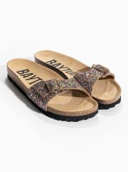 BACKSUN Klapki "Zephyr" ze wzorem rozmiar: 36. Klapki damskie Backsun, bez wzorów, z otwartym noskiem, bez obcasa, bez zapięcia. Za 184.95 zł.