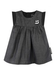 Karl Lagerfeld Kids Sukienka codzienna Z30514 S Szary Regular Fit. Szare sukienki dziewczęce Karl Lagerfeld Kids, bez wzorów, z bawełny, bez ramiączek, proste. Za 249.99 zł.