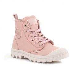 Buty do chodzenia damskie Palladium Pampa HI Zip SL. Czerwone obuwie sportowe damskie Palladium, z gumy, za kostkę, bez zapięcia, trekkingowe. Za 524.00 zł.