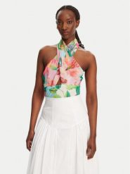 Bardot Bluzka Fontes Halter 59898TB Kolorowy Regular Fit. Bluzki damskie Bardot, bez wzorów, z syntetyku, bez kołnierzyka, bez ramiączek. Za 199.99 zł.