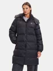 Calvin Klein Jeans Płaszcz zimowy Essential LV047D502G Czarny Regular Fit. Czarne płaszcze damskie Calvin Klein Jeans, na zimę, xs, bez wzorów, z jeansu, bez kaptura. Za 929.99 zł.