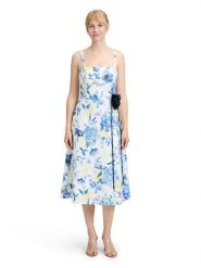 Vera Mont Sukienka w kolorze kremowo-błękitnym rozmiar: 44. Brązowe sukienki damskie Vera Mont, z aplikacjami, bez ramiączek. Za 304.99 zł.