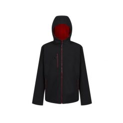 Kurtka wodoodporna z kapturem Regatta Navigate. Czarne kurtki damskie Regatta, na lato, bez wzorów, z kapturem. Za 268.50 zł.