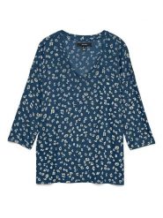 Vero Moda Sweter w kolorze niebieskim rozmiar: L. Niebieskie swetry klasyczne damskie Vero Moda, l, bez kołnierzyka. Za 61.17 zł.