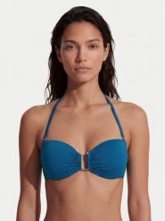 Max Mara Beachwear Góra od bikini Amelia 2616821239 Turkusowy. Niebieskie bikini Max Mara Beachwear, bez wzorów, z syntetyku. Za 639.99 zł.