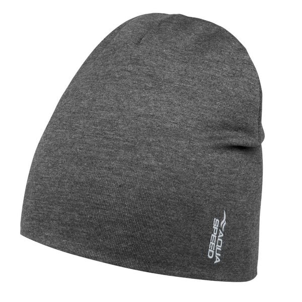 Zimowa czapka bawełniana AQUA SPEED 26. Szare czapki damskie Aqua-Speed, na zimę, bez wzorów, z bawełny. Za 39.90 zł.
