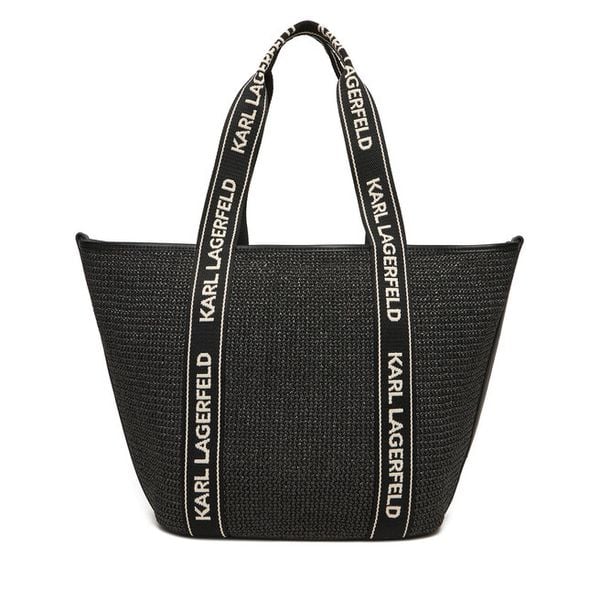 Torebka KARL LAGERFELD. Czarne shopper bag KARL LAGERFELD, bez wzorów, bez dodatków. Za 779.99 zł.