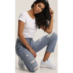 Biały T-shirt Ariema. Białe t-shirty damskie Renee, l, bez wzorów, z dzianiny, bez kołnierzyka. Za 24.99 zł.