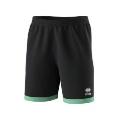 Szorty Errea Barney. Czarne spodenki sportowe damskie ERREA, m, z aplikacjami, z materiału, z standardowym stanem, do biegania. Za 104.00 zł.