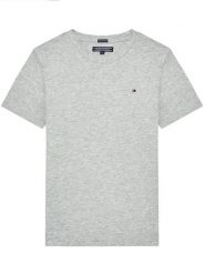 Tommy Hilfiger T-Shirt KB0KB04140 S Szary Regular Fit. Szare t-shirty i koszulki chłopięce Tommy Hilfiger, bez wzorów, z bawełny, bez kołnierzyka, bez ramiączek. Za 89.99 zł.