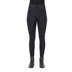 Damskie legginsy jeździeckie z pełną przyczepnością Euro-Star Impress. Czarne legginsy damskie EURO-STAR, bez wzorów, z elastanu. Za 525.00 zł.