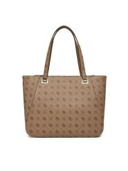 Guess Torebka Calebra Travel TWLP95 36024 Beżowy. Brązowe shopper bag Guess, z aplikacjami, ze skóry, bez dodatków. Za 639.99 zł.