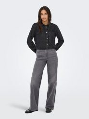 JDY Koszula dżinsowa "Marly" w kolorze granatowym rozmiar: XL. Niebieskie koszule damskie JDY, xl, bez wzorów, z bawełny, bez kołnierzyka, bez ramiączek. Za 92.42 zł.