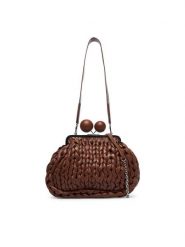 Weekend Max Mara Torebka 2615511055650 Brązowy. Brązowe torebki wieczorowe damskie Weekend Max Mara, bez wzorów, ze skóry, bez dodatków. Za 2,629.00 zł.