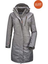 Killtec Parka funkcyjna "Alisi" w kolorze szarym rozmiar: 38. Szare parki damskie Killtec, m, z polaru, bez kaptura. Za 293.59 zł.