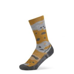 Skarpety turystyczne Buff Merino LIghtweight Crew Sock LWC2. Żółte skarpetki damskie Buff, bez wzorów. Za 135.19 zł.