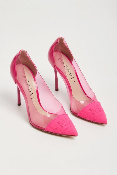 Szpilki transparentne CASADEI. Szpilki damskie Casadei, bez wzorów, bez obcasa, na szpilce, bez zapięcia. W wyprzedaży za 2,059.85 zł.