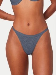 Triumph Stringi Signature Sheer 10216494 Niebieski. Niebieskie stringi Triumph, bez wzorów, z syntetyku. Za 79.99 zł.