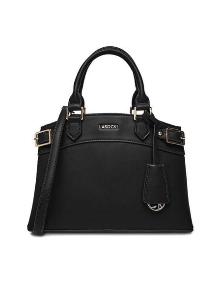 Lasocki Torebka C-LSK-M-007-08 Czarny. Czarne torebki klasyczne damskie Lasocki, z materiału, bez dodatków. Za 189.99 zł.