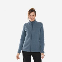 Bluza turystyczna damska Quechua NH150. Niebieskie bluzy damskie QUECHUA, m, bez wzorów, z bawełny, bez kaptura. Za 119.99 zł.
