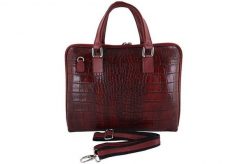 Torba na laptopa skórzana BARBERINI'S czerwona 118/1-13. Czerwone torby na laptopa Barberinis, bez wzorów, ze skóry. Za 359.99 zł.