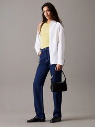 Calvin Klein Dżinsy - Regular fit - w kolorze granatowym rozmiar: W27/L34. Niebieskie jeansy damskie Calvin Klein, z podwyższonym stanem. Za 295.99 zł.