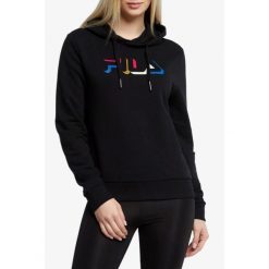 Damska bluza z kapturem Fila Bertiogo. Czarne bluzy damskie Fila, xs, bez wzorów, z kapturem. Za 129.00 zł.
