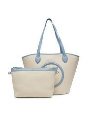 Valentino Torebka VBS7QO02CAN Écru. Torebki klasyczne damskie Valentino, z materiału, bez dodatków. Za 349.99 zł.