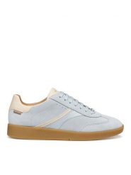 Geox Sneakersy D Meleda D56UGA 022BC C0397 Błękitny. Niebieskie obuwie sportowe damskie Geox, ze skóry, bez zapięcia. Za 459.99 zł.