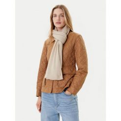 Szalik Tommy Hilfiger. Brązowe szaliki damskie Tommy Hilfiger, bez wzorów. Za 699.99 zł.