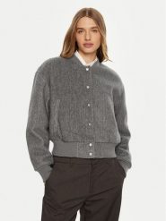 REPLAY Kurtka bomber W7860 .000.85010 Szary Regular Fit. Szare kurtki damskie Replay, xl, bez wzorów, z syntetyku, bez kaptura. Za 619.99 zł.