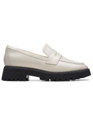 Clarks Skórzane mokasyny "Stayso Edge" w kolorze kremowym rozmiar: 40. Brązowe mokasyny damskie Clarks, bez obcasa. Za 210.81 zł.