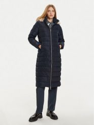 Tommy Hilfiger Płaszcz zimowy Heritage WW0WW43601 Granatowy Regular Fit. Niebieskie kurtki damskie Tommy Hilfiger, na zimę, s, bez wzorów, z syntetyku, bez kaptura. Za 1,189.00 zł.